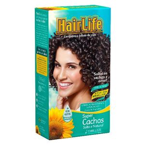Creme relaxante HairLife super cachos solto e natural