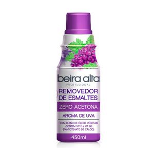 Removedor de Esmalte Beira Alta Zero Acetona Aroma de Uva 450ml