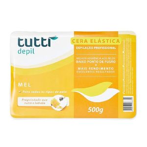 Cera Elástica De Depilação Mel Tutti Depil 500g