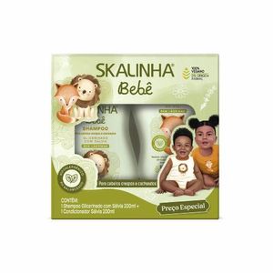 Kit Skalinha Bebê Shampoo E Condicionador Sálvia 200ml