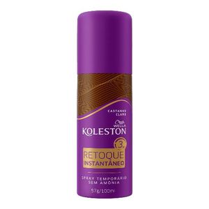Spray de Retoque Instantâneo Koleston Castanho Claro 100ml