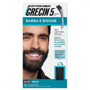 Coloração para Barba e Bigode Grecin 5 - Preto - 28g