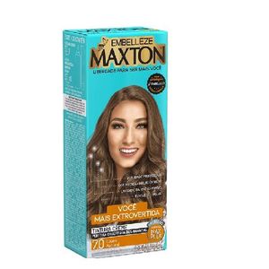 Tinta de Cabelo Maxton 7.0 Louro Natural