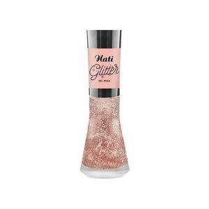 Esmalte Nati Glitter Incolor Rosa 8ml