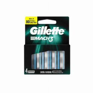 Carga Gillette Mach3 Regular Com 4 Un