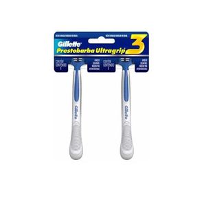 Aparelho Gillette descartáveis Prestobarba ultragrip 3  2 Unidades
