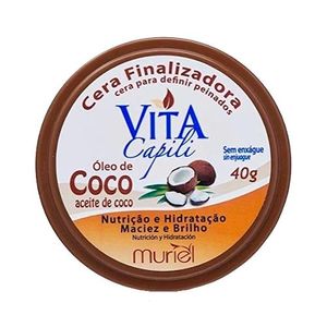 Cera Finalizadora Vita Capili Óleo de Coco 40g
