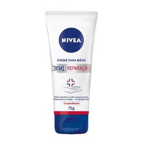 Creme Para as Mãos Nivea 3 em 1-Reparação-Dexpanthenol 75ml