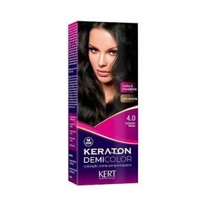 Coloração Semipermanente Kert Keraton Demi Color 4.0 Castanho Médio
