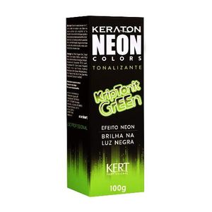 Tonalizante Kert Keraton Neon Colors Kriptonit Green 100g