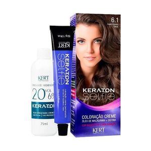 Coloração Kert Keraton Selfie 6.1 Louro Escuro Cinza