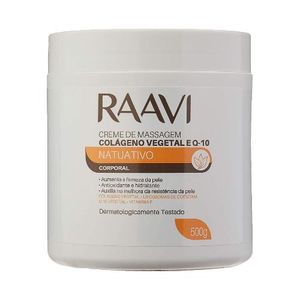 Creme de Massagem Raavi Colágeno Vegetal e Q-10 Natuativo 500g