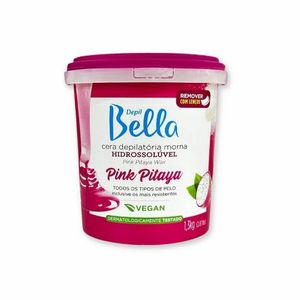 Cera Depilatória Hidrossolúvel Morna Pink Pitaya Depil Bella 1,3kg