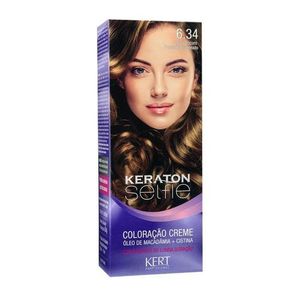 Coloração Kert Keraton Selfie 6.47 Louro Escuro Acobreado Marrom