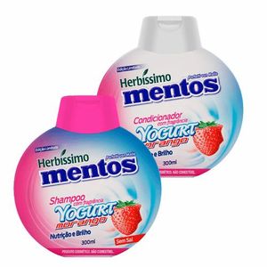 Kit Herbissimo Mentos Shampoo e Condicionador Yogurt Morango 300ml