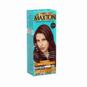 Tinta de Cabelo Maxton 4.66 Vermelho Borgonha