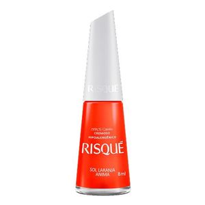 Esmalte Cremoso Risqué Coloridos Sol Laranja Anima 8ml