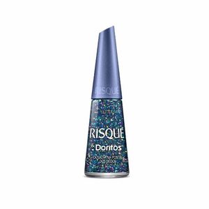 Esmalte glitter Risque Doritos Ousadia na ponta dos dedos 8ml