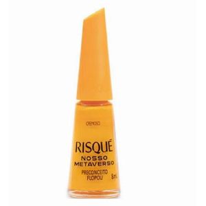 Esmalte Risqué Cremoso  Nosso Metaverso Amarelo Preconceito Flopou 8ml