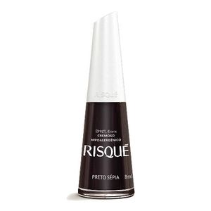 Esmalte Cremoso Risqué Preto Sépia 8ml