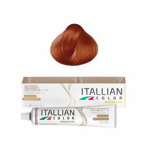 Coloração Itallian Color 7.44 Louro Cobre Intenso 60g