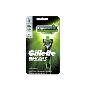 Aparelho de Barbear Gillette Mach3 Sensitive 1 Unidade
