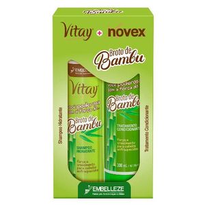 Kit Vitay Novex Broto de Bambu Shampoo + Condicionador 300ml