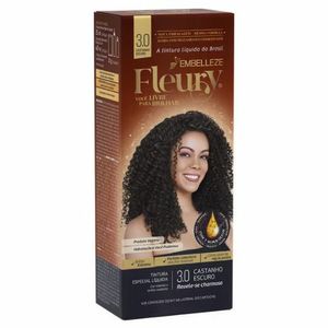 Tinta de Cabelo Fleury 3.0 Castanho Escuro