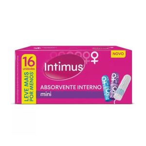 Absorvente Interno Intimus Mini com 16 Unidades