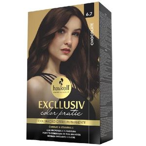 Kit Coloração Excllusiv Color Pratic 6.7 Chocolate Haskell