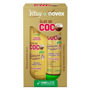 Kit Vitay Novex Óleo de Coco Shampoo + Condicionador 300ml
