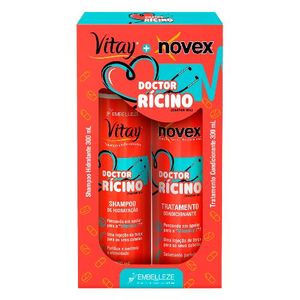 Kit Vitay Novex Doctor Rícino Shampoo + Condicionador 300ml