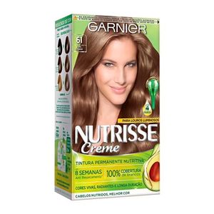 Coloração Creme Garnier Nutrisse 61 Café Gelado-Louro Cinza Escuro