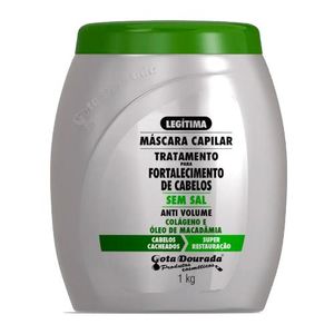 Máscara Gota Dourada Fortalecimento Anti Volume 1Kg
