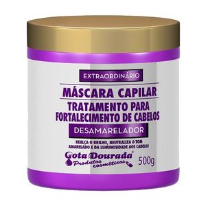 Máscara Gota Dourada Fortalecimento Desamareladora 500g