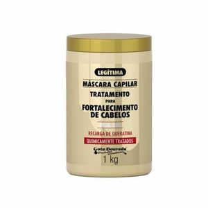 Máscara Gota Dourada Fortalecimento Quimicamente Tratados 1Kg