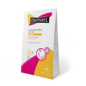 Folhas Depilatórias Depimiel Para o Rosto - 16 unidades