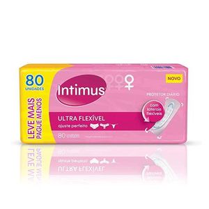Protetor Diário Intimus Ultra Flexível Sem Abas 80 Unidades