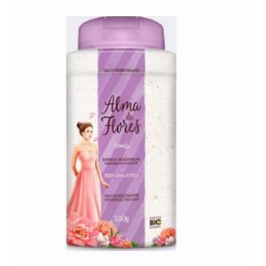 Talco Alma de Flores Perfumado Baunilha 100g