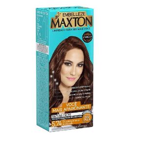 Tinta de Cabelo Maxton 5.74 Chocolate Intenso Acobreado