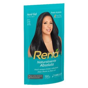 Alisante Henê Rená Gel Preto Azulado 180g