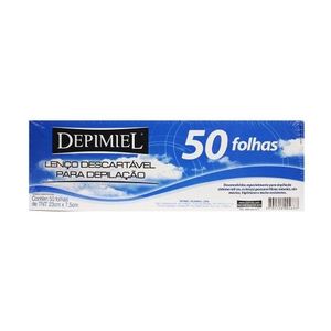Lenço Descartável Depimiel Para Depilação 50 folhas