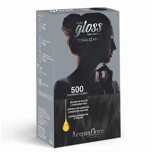 Kit Tonalizante Hidra Gloss 500 Castanho Claro Acquaflora