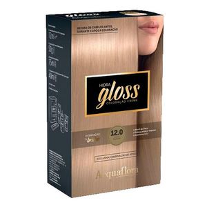 Coloração Creme Kit Acquaflora Hidra Gloss 12.0 Louro Especial