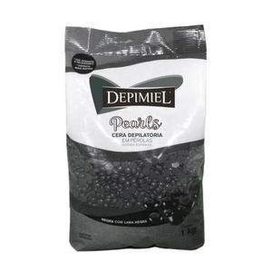 Cera Depilatória Depimiel em Pérolas Lama Negra 1kg