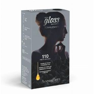 Kit Tonalizante Hidra Gloss 110 Preto Acquaflora