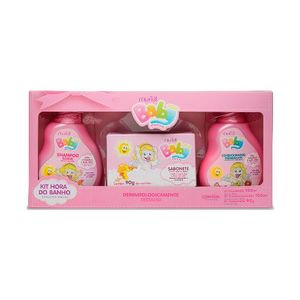 Kit Muriel Baby Rosa Hora do Banho
