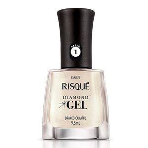 Esmalte Risqué Diamond Gel Branco Camafeu 9,5ml