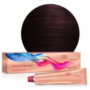 Coloração Vegana Amend Color Delicaté 4.62 Castanho Vermelho Irisado - 50g