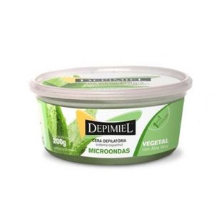 Cera Depilatória Depimiel Vegetal Para Micro-ondas 200g